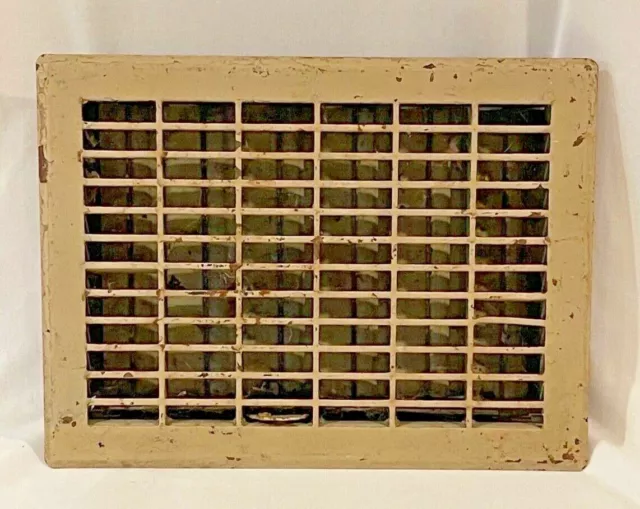 Antique Vintage Grate Duct Vent Heater Architectural Salvage 10X14 AS-IS 🍒