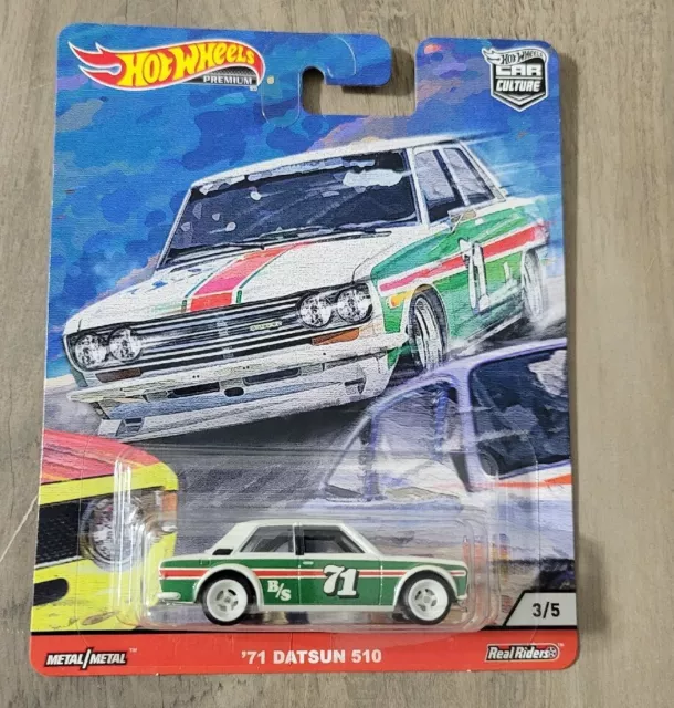 '71 Datsun 510 Car Culture Hot Wheels * Door Slammers * NIP 1:64 Scale