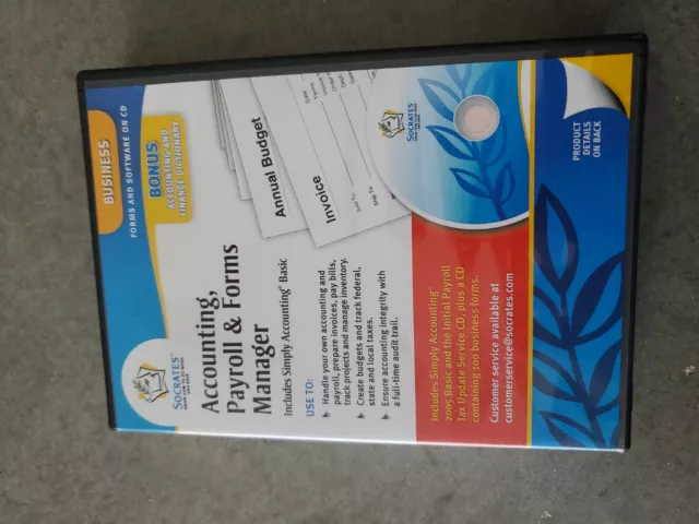 Socrates accounting payroll and foreign manager software Cd's