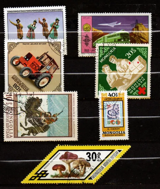 Lot de timbres de Mongolie