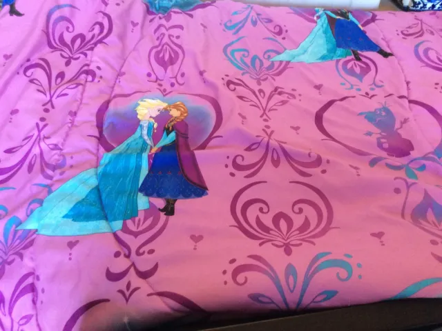 Edredón/manta doble reversible Disney Frozen Ana & Elsa