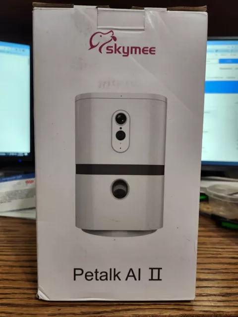 SKYMEE Petalk AI II Cámara para perro Dispensador automático de tratamiento WiFi Cámara para mascotas Full HD