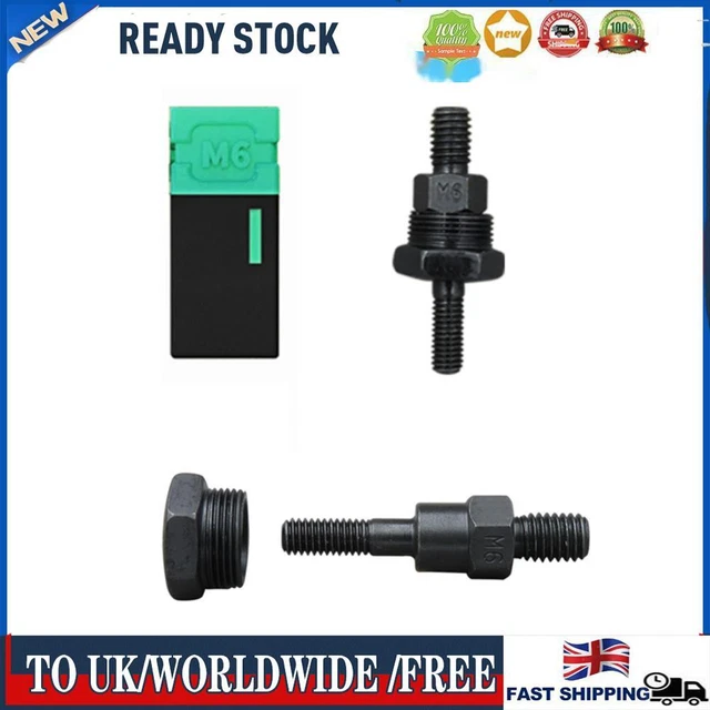 Rivets Nuts Insert Flat Head Threaded for Hand Riveter Gun Tools (M6)