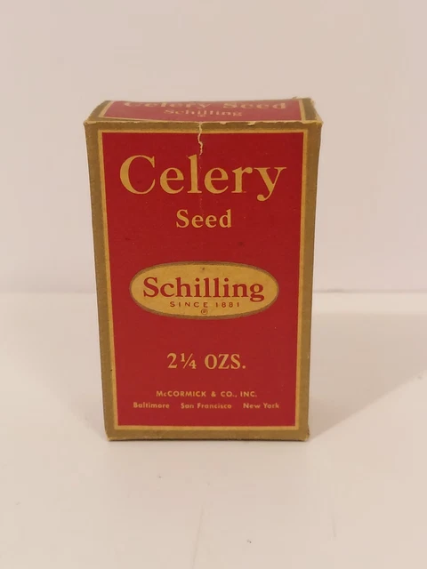 Schilling Brand Celery Seed 2.25oz Spice Box