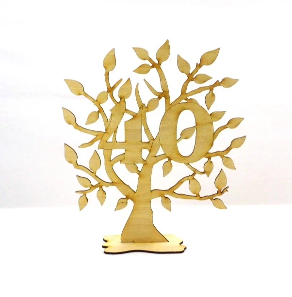 40 GEBURTSTAG GESCHENK Lebensbaum Holz 28 cm EUR 19,99 PicClick DE