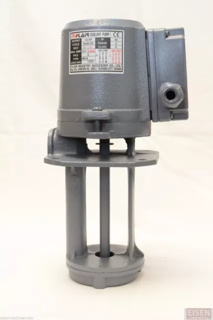 1/8 HP Machinery Coolant Pump, 220V/440V, 3PH, Shaft Length 5" (130mm) FLAIR