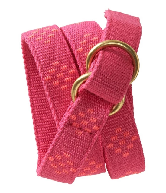 Aeropostale Womens Polka Dot Webbed Woven Belt, Pink, Large