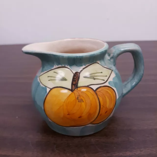 Vintage Guyroc China Hand Painted Pottery Milk Creamer free shipping Apple Pear