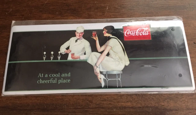 COCA COLA  Targa Metallo  Cm 27x11 Cartexpo