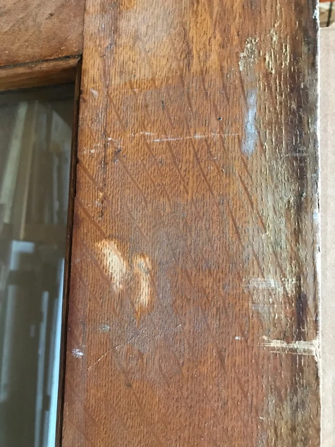 Antique Pair 15 Lite Wood 37x90 French Pocket Doors Room Divider Old VTG 239-23B 18
