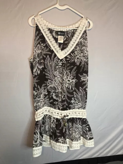 Coco Reef Women’s Sleeveless Top Extra Large Tall Brown Floral