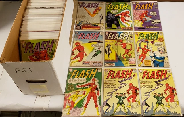 Flash #124-249 DC Comic Partial Run of (165+) Issues Avg VG+ 4.5