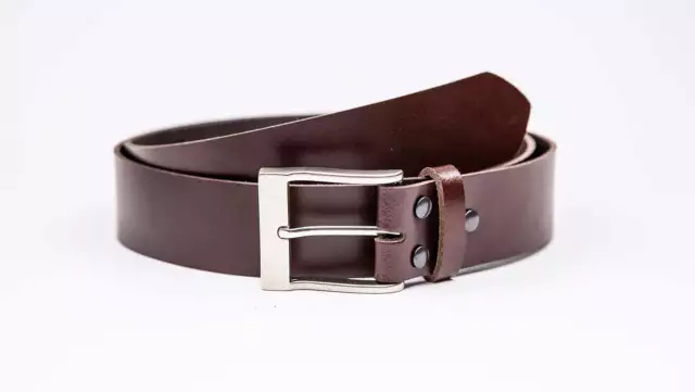 Genuine Leather 35Mm Chinos Belt Solid Buckle Made In The Uk By Worldbelts