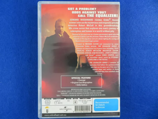 The Equalizer Series Season 3 - DVD - Region 4 - Fast Postage !! 2