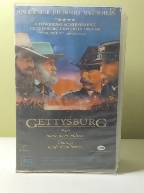 TURNER PICTURES GETTYSBURG VHS PAL PG 1993 War Drama Ronald Maxwell ...