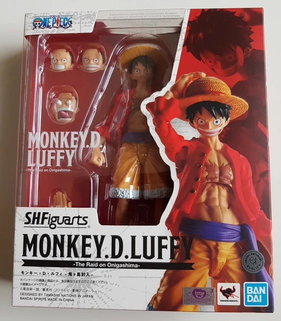 Figurine One Piece Bandai 2001 Luffy Articulée, échelle 1/80, édition Wanted Rare