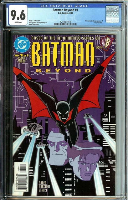 Batman Beyond #1 Cgc 9.6 White Pages // 1St Comic App Terry Mcginnis Dc 1999