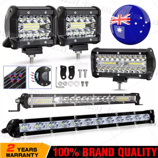 LED Work Light Bar Flood Spot Lights Driving Lamp Offroad Car Truck SUV 12V 24V