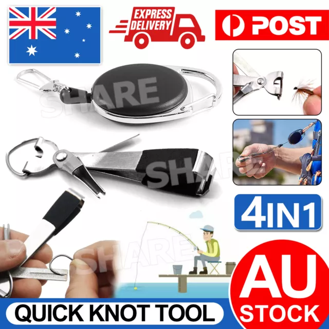 2X FISHING QUICK Knot Tool Fast Tie Nail Knotter Line Cutter Clippe Hook  Nipper $16.16 - PicClick AU