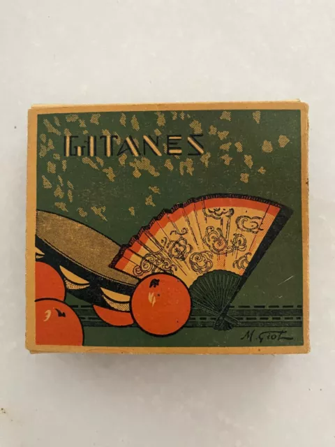 Rare ancien paquet de cigarettes GITANES ART DECO Maurice GIOT