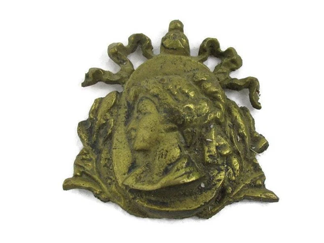 Antique Cast Brass Furniture Trim Ornate Reclaimed Hardware Architectural Victor