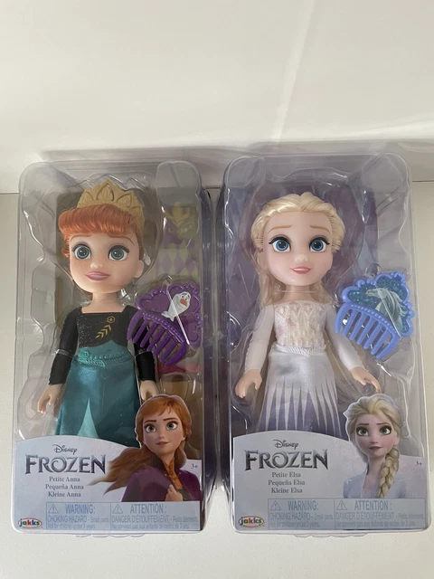 Disney Frozen Petite Anna & Elsa Doll Bundle With Accessories & Combs - BNIB