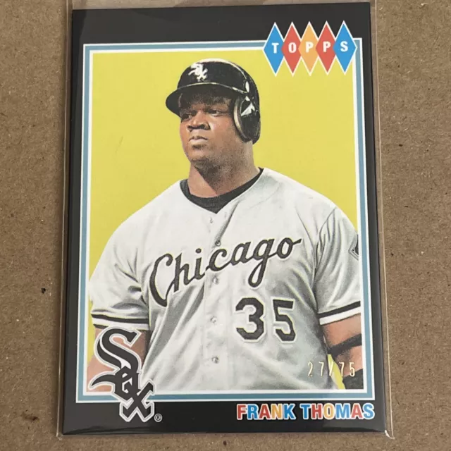 FRANK THOMAS 2022 Topps Brooklyn Collection /75 nero 41 Chicago White