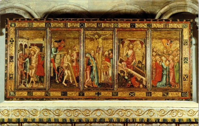 Norwich Cathedral Retable St Lukes Chapel Unposted Postcard