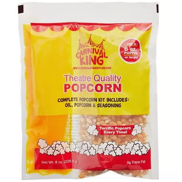 Mega Pop Popcorn Kit Kernels and Flavoring Food Snacks New
