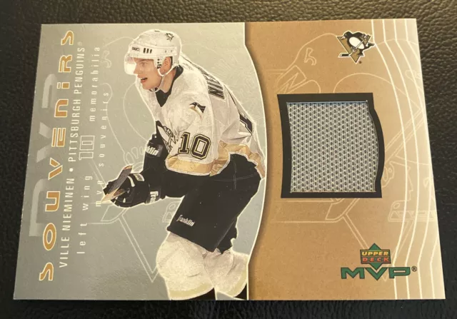 2003-04 Upper Deck MVP Practise Jersey Ville Nieminen Pittsburgh Penguins!