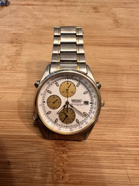 seiko quartz chronograph 7t32 7b30 Vintage