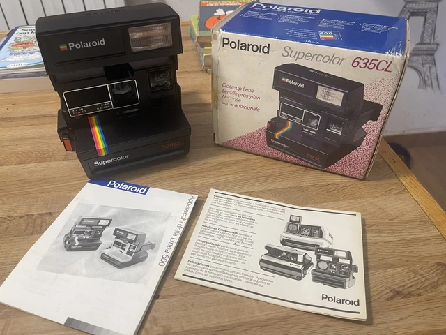 Macchina fotografica Polaroid Supercolor 635 CL con scatola e istruzioni