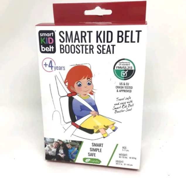 Smart Kid Belt Safest Pocket Size Car Booster Seat Child Restraint System 4+ NEW