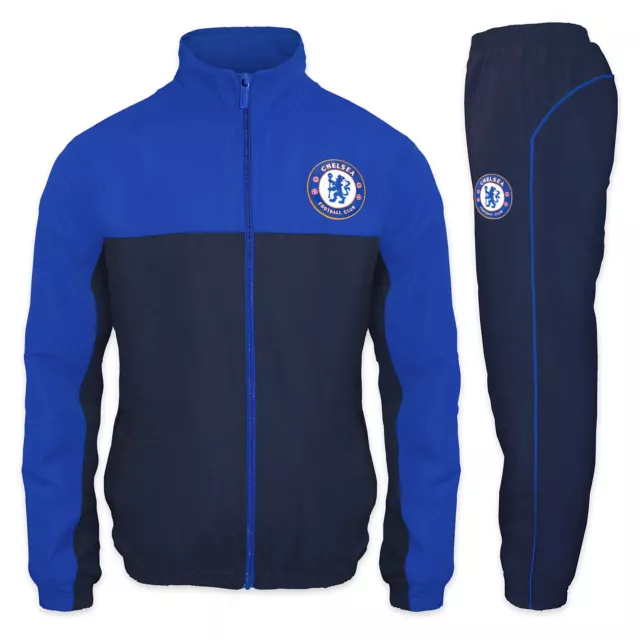 Chelsea FC Mens Tracksuit Jacket & Pants Set OFFICIAL Football Gift