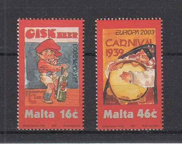 Malta 1274-75 Europe CEPT Poster Art (MNH)