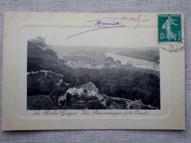 CPA La Roche-Guyon. Vue panoramique coté Ouest / carte postale ancienne