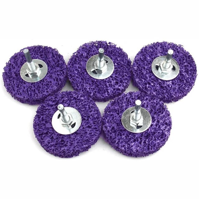 5Pcs 3inch Strip Wheel Surface Conditioning Angle Grinder Polishing Di F6C5