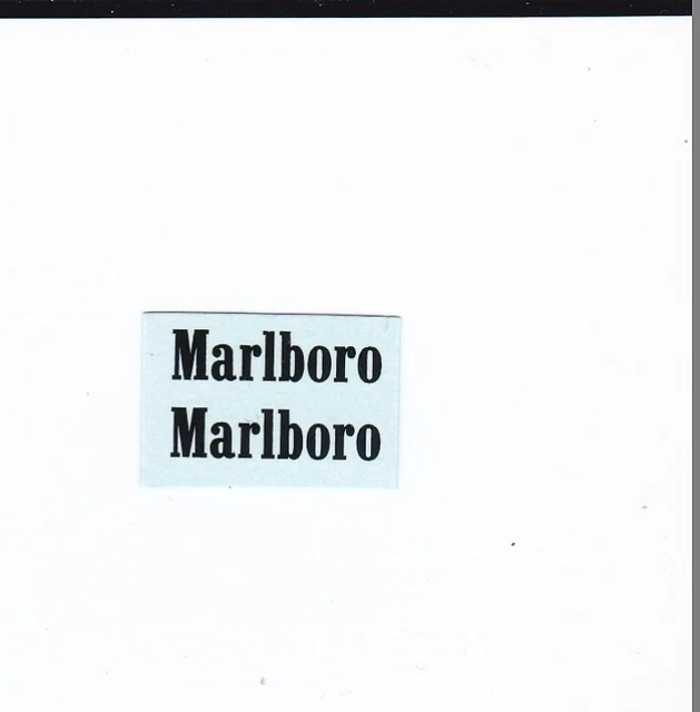 Décalcomanies Logo Marlboro Ferrari F1 - Bande De 2 Autocollants Virages 42x10mm