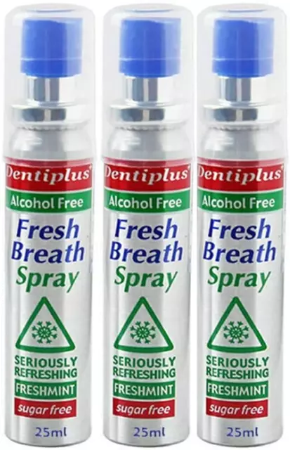 Mouth Fresh Spray For Bad Breath Freshener Sugar Free No Alcohol Minty 25ML