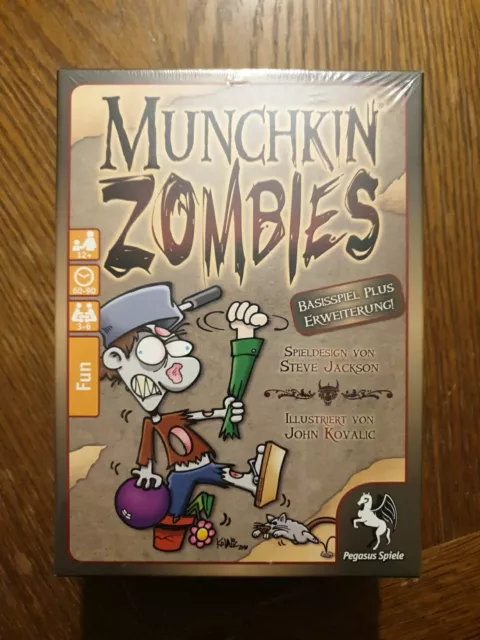 Munchkin Zombies - Basisspiel plus Erweiterung (Pegasus Spiele) NEU & OVP