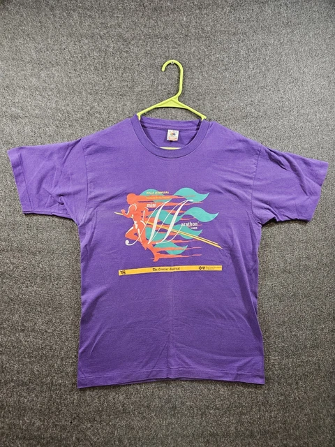 Vintage Kentucky Derby Festival T-Shirt Large Single-Stitch 90s Purple Used