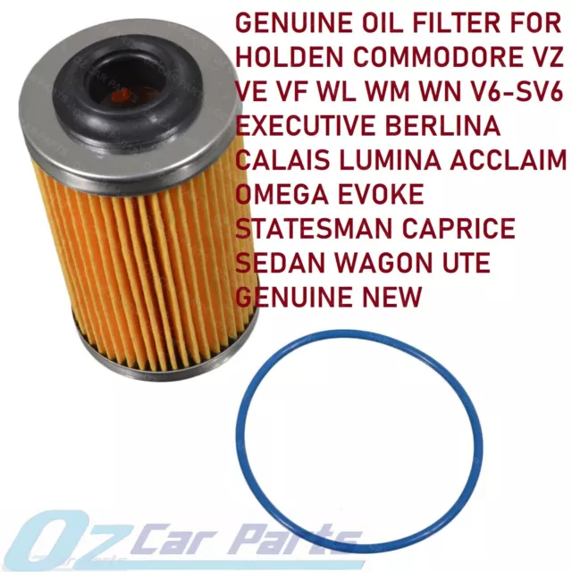 Genuine Oil Filter For Holden Commodore Ve Omega Berlina Calais V6 Sv6 Genuine