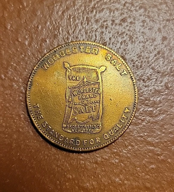 VINTAGE GOOD LUCK Swastika Worcester Brand Salt Ny The Standard For