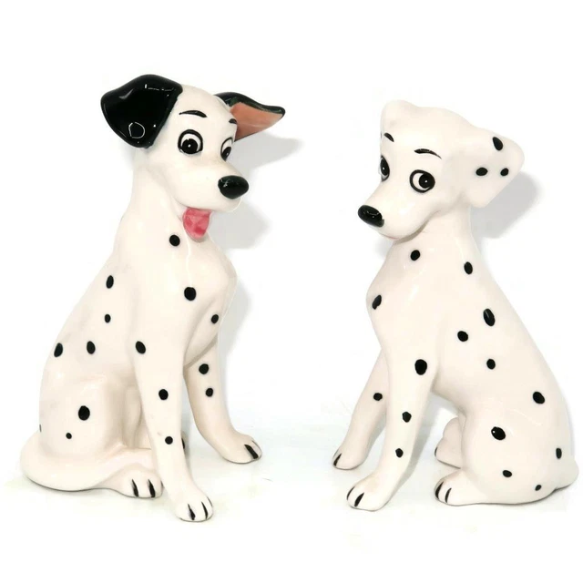 Disney One Hundred & One Dalmatians Pongo & Perdita Porcelain Figurine Set