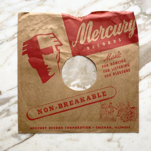 Vintage Mercury 78 RPM Company Red Logo Album *NO RECORD INCLUDED - SLEEVE ONLY*