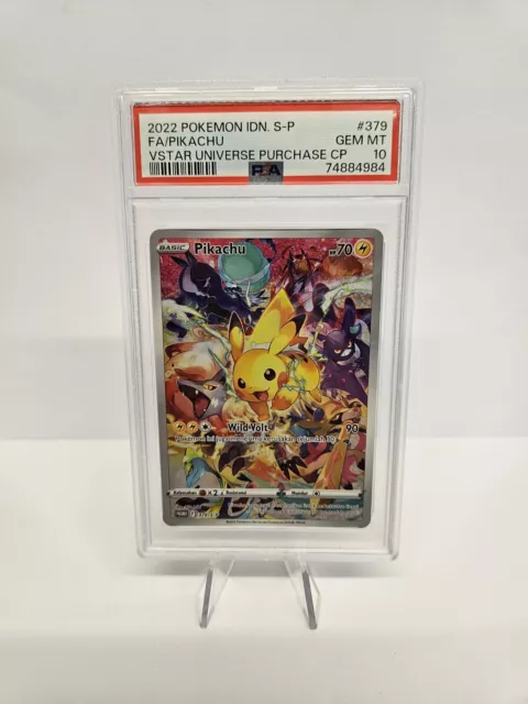 Pikachu 379/s-p - CP Promo - Indoneasian - PSA 10 Graded - Not Japanese