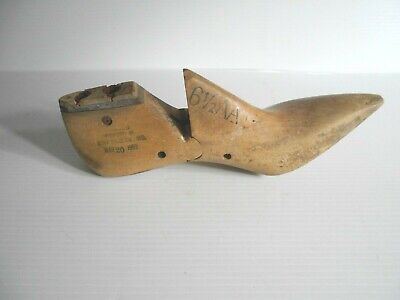 Antique Primitive Shoemaker Cobbler Wood Shoe Form Bought In Massachusetts