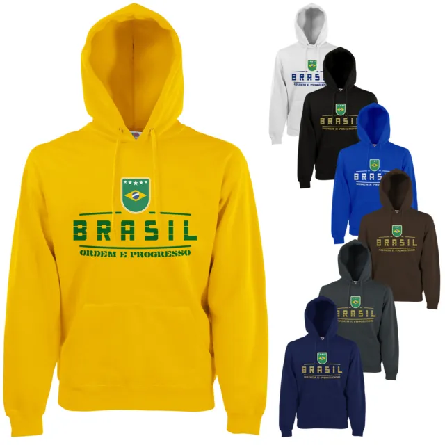 Brasilien Fan Hoodie Kapuzenpullover WM-2022 Hoody Sweatshirt Sweater