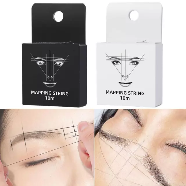 Natural Pre Inked Eyebrow Mapping String Thread Brow Best Marker E2Q3