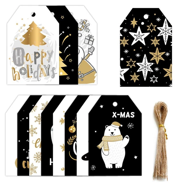 Kraft Paper Christmas Ball Kraft Tag Gift Wrapping Hang Tags Christmas Labels